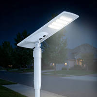Lampe solaire 60W 90W 120W IP65 Panneau solaire routier Suive la direction du coucher du soleil Auto LED Tout-en-un Lampe de rue avec caméra CCTV