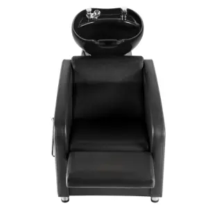 Chaise de shampoing portable avec lavabo en céramique, équipement de salon de luxe - Product Image 2