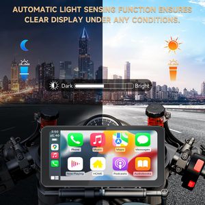 Nuevo para Motocicletas BMW: Pantalla de Navegación GPS Carplay de 6.25'' Resistente al Agua IP68 con Cámara Integrada, Android Auto, Pantalla Táctil y WiFi - Product Image 6