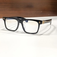 Gafas Ópticas de Diseño de Alta Calidad para Hombre y Mujer, Estilo Punk, Talla 56-18, Monturas de Acetato y Titanio de Lujo para Negocios
