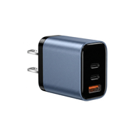 Chargeur rapide PD PPS 30W 45W 1C1A USB C USB A avec affichage numérique, prise US, chargeur de téléphone portable