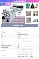 Mesin Printer DTF Industri China Baru dengan Dua Printhead dan Oven Roll to Roll untuk Bisnis Pakaian 60cm A1