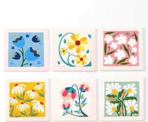 <span class=keywords><strong>Kit</strong></span> de <span class=keywords><strong>bordado</strong></span> personalizado DIY con marco cuadrado de flores rusas para principiantes - Product Image 2