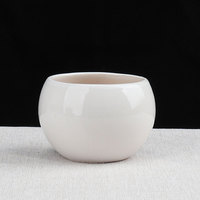 Pot Bunga Keramik Sukulen Mini Korea, Pot Ornamen Pot Berkebun Kantor Desktop GSM Warna-warni Kreatif