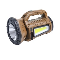 Lampe solaire portable longue portée, projecteur d'urgence pour incendies, utilisation extérieure, charge Type-C, indice IP65, lumière du jour 5000K, 50 lumens