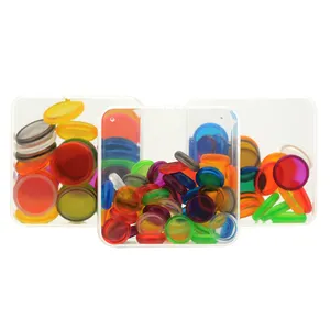 18mm 24mm 28mm Transparent Colorful Discs Retail Package Plastic Disc Binding