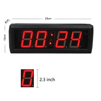 Reloj de Cuenta Regresiva Digital LED de 2.3 Pulgadas YIZHI con Control Remoto, Interruptor de Alimentación de CC de 12 V, Cronómetro Digital para Juegos