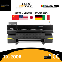 Impresora de sublimación Signstar TX-2008 8 cabezales Epson i3200-A1, máquina de impresión textil de alta velocidad de 2 m para telas y prendas de vestir.