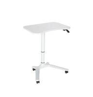 Bureau surélevé pneumatique portable et convertible OMNI Modern avec hauteur réglable et roulettes