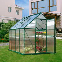 Accueil Serre de jardin en aluminium avec feuille de polycarbonate