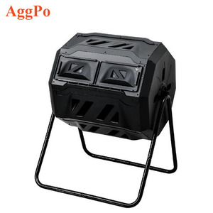 Outdoor Eco FrienPlastic Hot bin for Garden Worm Compost Rotating Outdoor Tambour Rotatif Heap Turner Aliment Shredder Machine