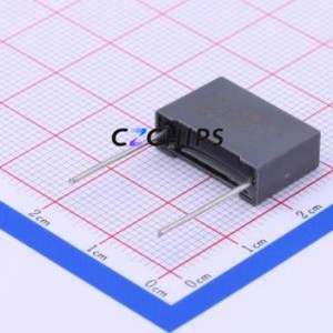 ตัวเก็บประจุฟิล์มโพลีโพรพิลีน (CBB) รุ่น C82222J3DD2R8LC แบบ Through hole (THT), ระยะขา P=15 มม. ความจุ 2.2nF ความคลาดเคลื่อน 5% แรงดัน 2kV - Product Image 1