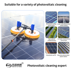 Năng lượng mặt trời bảng điều khiển công cụ làm sạch thiết bị đôi đầu bảng điều khiển năng lượng mặt trời làm sạch bàn chải - Product Image 4