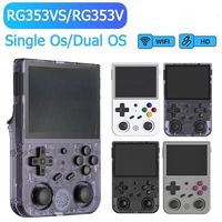 Console de Jeux Vidéo Rétro de Haute Qualité RG353V avec Écran de 3,5 Pouces, Console de Jeux Portable pour Enfants et Adultes