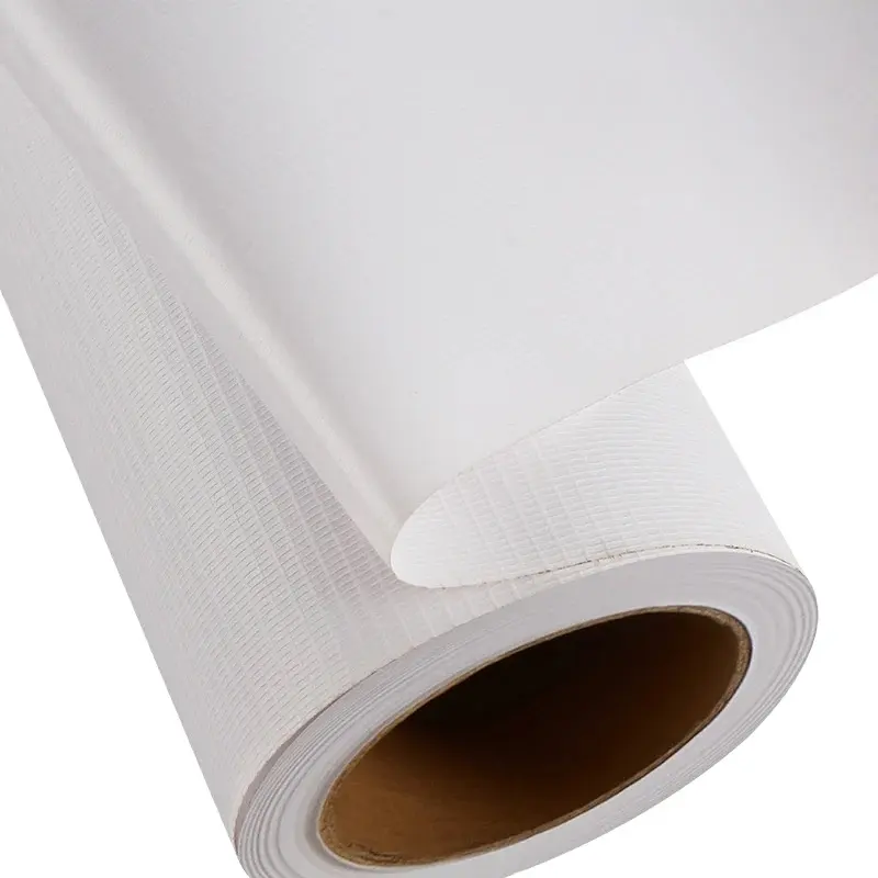 フレックスバナーロールポスター素材屋外PVC広告印刷フロントグレージング光沢のある白いデジタル印刷1ロール