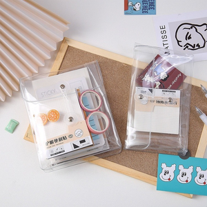 Estuche de PVC transparente Ins, bolsa de almacenamiento creativa para documentos, información, papel, para el cuidado de la piel pencil, estudiante - Product Image 4