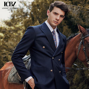 Costume Rayé <span class=keywords><strong>Homme</strong></span> pour le Travail, <span class=keywords><strong>Mariage</strong></span> et Cérémonie, Infroissable, Style Affaires Décontracté et Slim, Tenue Formelle - Product Image 5