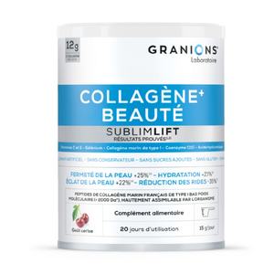 <span class=keywords><strong>Granions</strong></span> COLLAGÈNE+ BEAUTY SUBLIMLIFT <span class=keywords><strong>Poudre</strong></span> - Naticol Breveté Français - Faible Poids Moléculaire, Haute Assimilation 300g - Product Image 1
