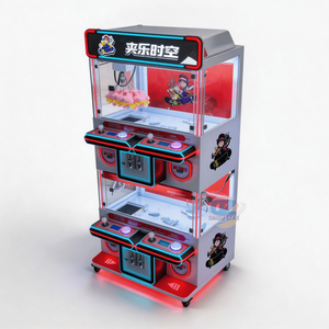 Mini-machine à grue pour 4 joueurs avec accepteur de billets et de pièces, lecteur de cartes, <span class=keywords><strong>jeu</strong></span> d'arcade personnalisé, son réaliste et lumières clignotantes <span class=keywords><strong>en</strong></span> métal - Product Image 2