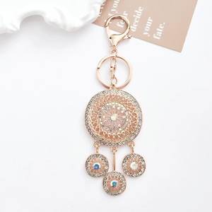 À la mode diamant série <span class=keywords><strong>Dreamcatcher</strong></span> porte-clés femmes strass porte-clés <span class=keywords><strong>Dreamcatcher</strong></span> porte-clés ornement, clé de voiture pendentif - Product Image 1