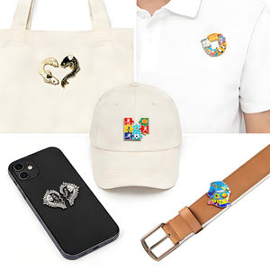 Juegos de insignias personalizadas de metal con personajes esmaltados, broches de solapa, colecciones estilo rompecabezas, souvenirs entrelazados sin presión, MOQ. - Product Image 5