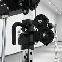 Machine Smith tout-en-un, appareil de musculation multifonctionnel avec croisement de câbles et double pile de poids pour la maison et l'usage commercial