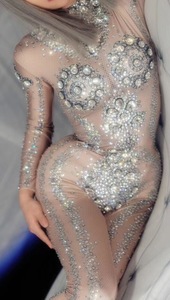 Mono brillante <span class=keywords><strong>para</strong></span> mujer, traje sexy de fiesta <span class=keywords><strong>para</strong></span> chica, traje de cantante <span class=keywords><strong>para</strong></span> mujer, traje de gogo <span class=keywords><strong>para</strong></span> equipo de baile - Product Image 3