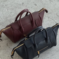 Bolsa de Mano de Diseño Personalizado de Alta Gama, Material Suave y Duradero, Estilo Americano, Color Negro, Juego de Bolsos Portátiles