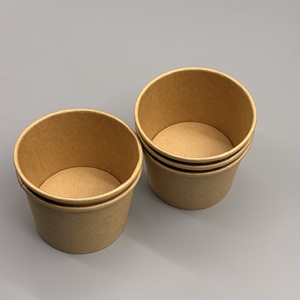 Bol alimentaire rond jetable en papier, récipient pour le déjeuner résistant à la chaleur, pour la restauration, les repas chauds et froids - Product Image 4