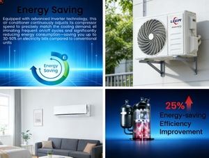 <span class=keywords><strong>Climatiseur</strong></span> <span class=keywords><strong>Split</strong></span> Ultra Économe en Énergie, Silencieux, Grand Débit d'Air, Auto-Nettoyant, Contrôle WiFi, Refroidissement Uniquement pour Usage Domestique et Commercial - Product Image 3