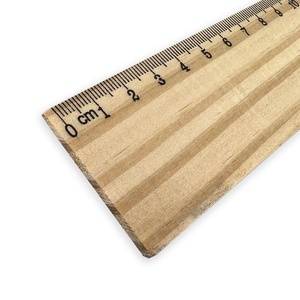 30cm doğal çam ahşap cetvel ile bir tarafı mezuniyet santimetre PR005 promosyon hediyeler ahşap cetvel 30cm stokta - Product Image 4