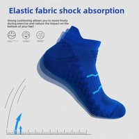 Chaussettes de course professionnelles unisexe en tricot respirant antidérapantes personnalisables pour marathon