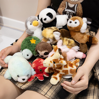 Vente en gros Poupée pingouin debout épaule Couette Réfrigérateur Magnétique épaule Peluche Animal Ornement Cadeau pour enfants