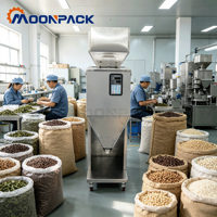 Machine de remplissage Moonpack MPGF-999 pour millet, riz gluant, graines de coix, granulés – Pesée précise, fonctionnement stable