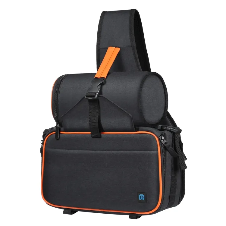 Good Quality PULUZ Triangle Style SLR Camera Bag Sling Waterproof Backpack Shoulder Messenger Bags with lens bag