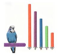 Perchoir en Y naturel 2-en-1 pour oiseaux, jouet de forrage en branche de bois avec maïs et noix véritables pour perruches, calopsittes et conures à mâcher