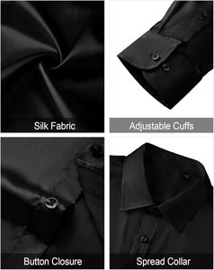 Chemises décontractées tactiques à manches longues pour hommes, haute qualité, élastiques, respirantes, 100 % coton, séchage rapide, satin anti-plis - Product Image 3