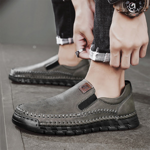 Nuevos modelos <span class=keywords><strong>Vintage</strong></span> de alta calidad zapatos hechos a mano hombres venta al por mayor 2025 cuero genuino Slip-on Real vaca mocasines Casual - Product Image 4