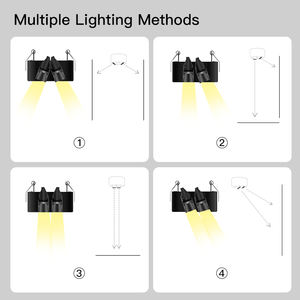 Faretto da Incasso a Soffitto XRZLux 8W Regolabile in Alluminio Anti-Riflesso per Hotel, Orientabile a 25°, Doppia Testa <span class=keywords><strong>LED</strong></span> <span class=keywords><strong>Downlight</strong></span> ETL SAA - Product Image 4