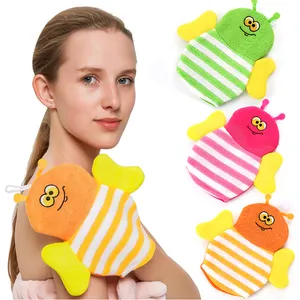 Cartoon Dier Baby Kids Body Scrubber Voor Douche Loofah Badhandschoenen Exfoliërende Handschoen