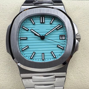 Montre mécanique de luxe de qualité supérieure, étanche, 40 mm, mouvement ETA 330 d'usine DDF, épaisseur 8,2 mm, 5711 Tiffanyy Blue PP Watch - Product Image 1