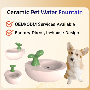 Bebedero Inteligente para Mascotas con Circulación Automática y Filtro Reemplazable para Gatos y Perros, Tazón de Agua de Cerámica, Funcionamiento Silencioso - Product Image 1