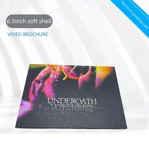 6.5 pouces Soft Shell HD E-carte de voeux Brochure d'affaires écran <span class=keywords><strong>LCD</strong></span> livre commémoratif pour lecteur vidéo cadeau - Product Image 2