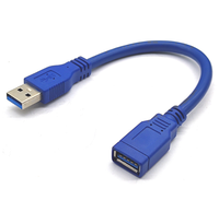 USB 3.0 Verlängerungskabel Typ A Stecker auf Buchse USB-Verlängerung Schnelle Datenübertragung Kompatibel mit PC, Laptop, Tastatur, USB-Stick