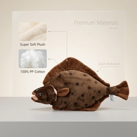 Peluche de Pez Plano Realista Personalizado, Muñeco de Peluche Suave de Animal Marino para Acuario, Souvenir, Regalo Novedoso, Proveedor, Fábrica, OEM, ODM