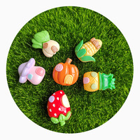 Fruit House Kawaii Charms Harsen Platte Achterkant Cabochons voor Fantasie DIY Knutsels, Slime Charms, Sleutelhanger Hangertjes, Telefoonhoesje Charms