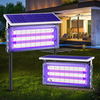 Lámpara Solar Antimosquitos para Exteriores, Impermeable IP65, para Jardín, Villa, Terraza, Césped, Granja, con Sensor de Radar, Atrapa Insectos