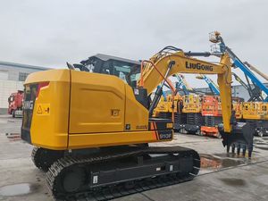 Excavatrice sur chenilles Liugong 910F jaune, équipement de construction lourd - Product Image 4