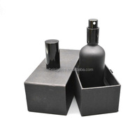 Cosmétiques 5ml 10ml 20ml 30ml 50ml 100ml compte-gouttes en verre noir flacon d'huile essentielle en Spray