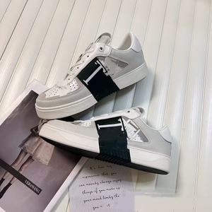 Luxurious Designer Walking Shoes Soft Thick-soled Breathable Canvas Upper Couple's Style White Low Heel <b>Sneakers</b> - Product Image 2